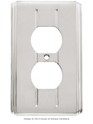 Streamline Deco Duplex Outlet Cover - Single Gang